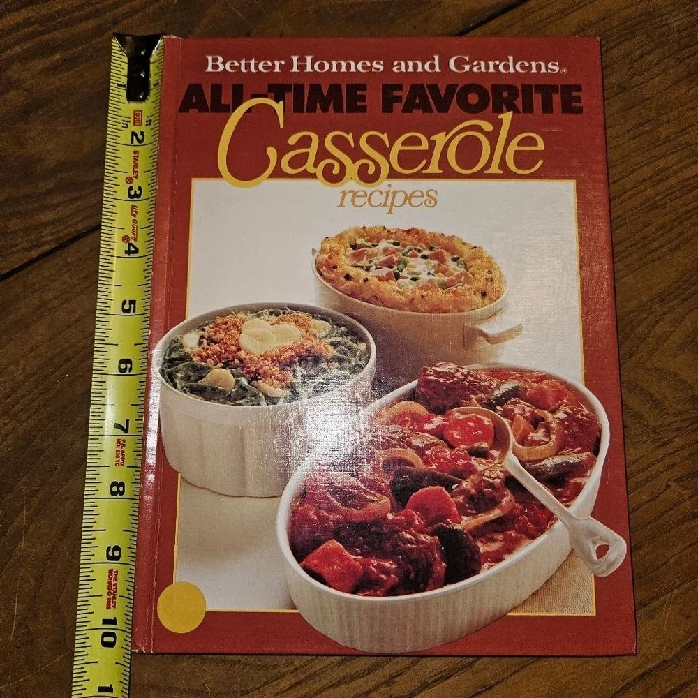 Better Homes and Gardens All-Time Favorite Casserole Recipes Hardcover Red Book